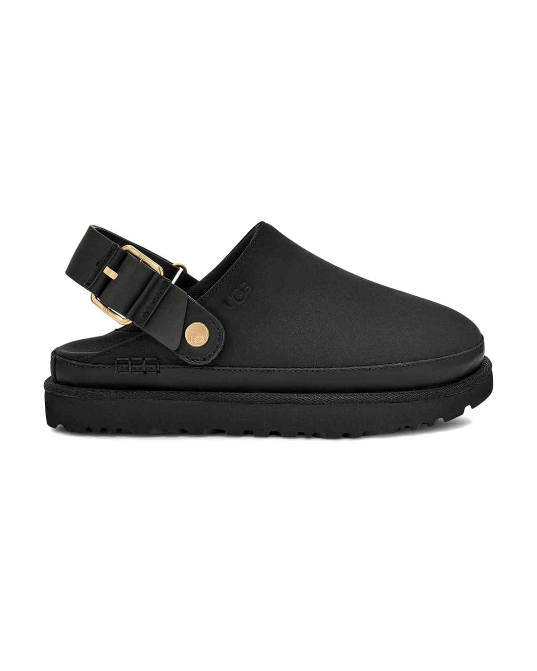 UGG WOMEN'S GOLDENSTAR VILLA CLOG BLACK