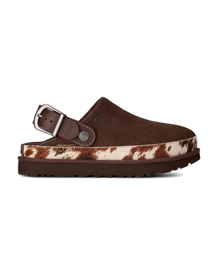 UGG WOMEN'S GOLDENSTAR WESTERN CLOG BURNT CEDAR