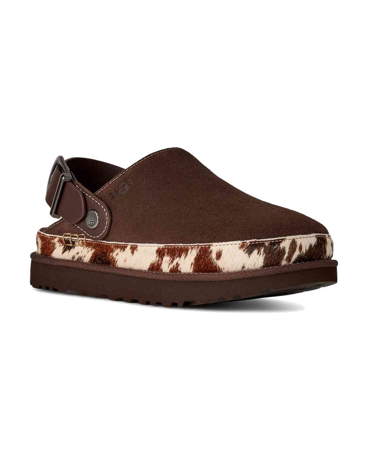 UGG WOMEN'S GOLDENSTAR WESTERN CLOG BURNT CEDAR