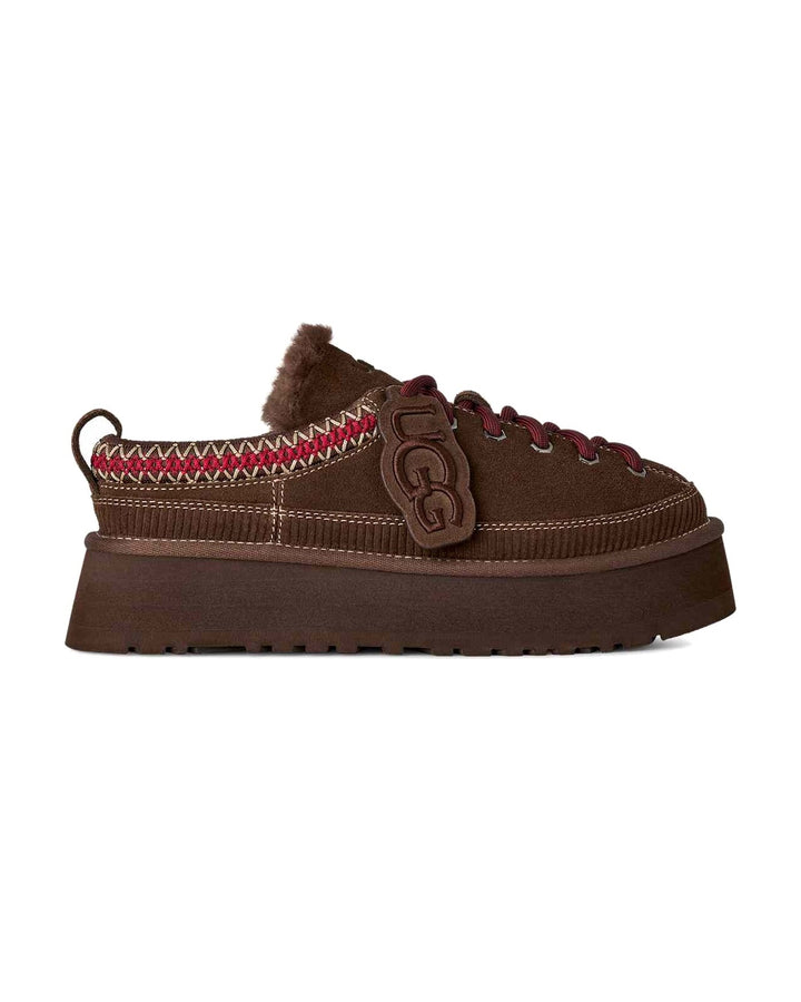 UGG WOMEN'S HERITAGE LACE-UP SLIPPER BURNT CEDAR