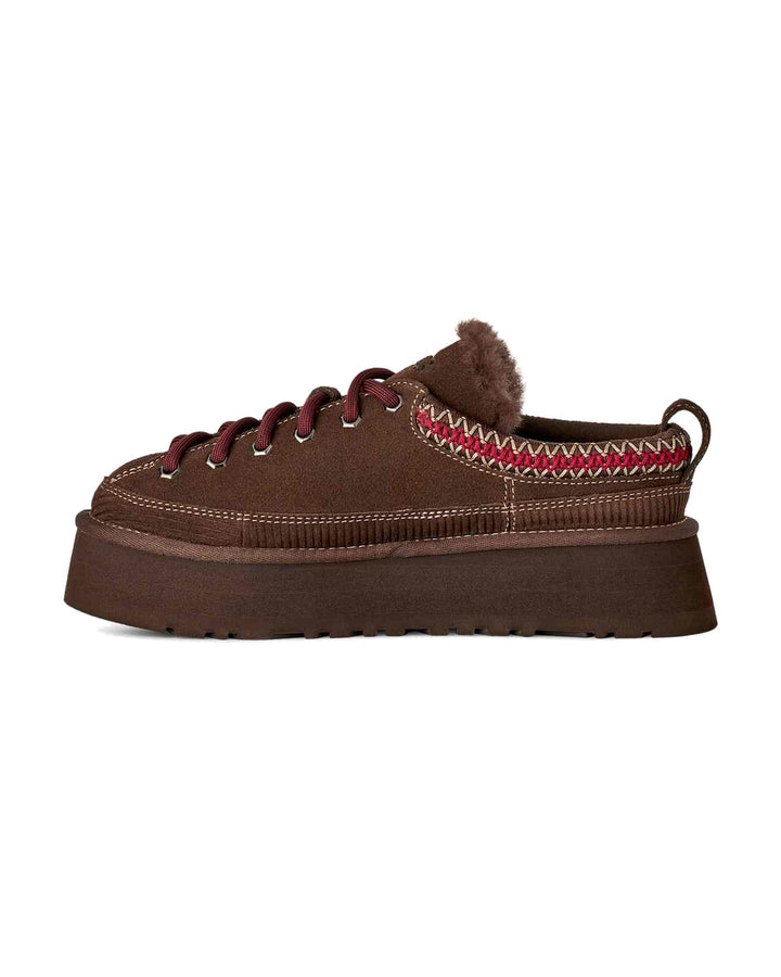 UGG WOMEN'S HERITAGE LACE-UP SLIPPER BURNT CEDAR