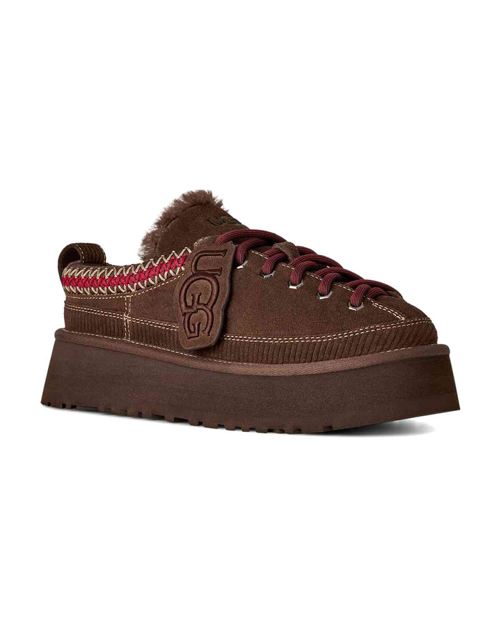 UGG WOMEN'S HERITAGE LACE-UP SLIPPER BURNT CEDAR