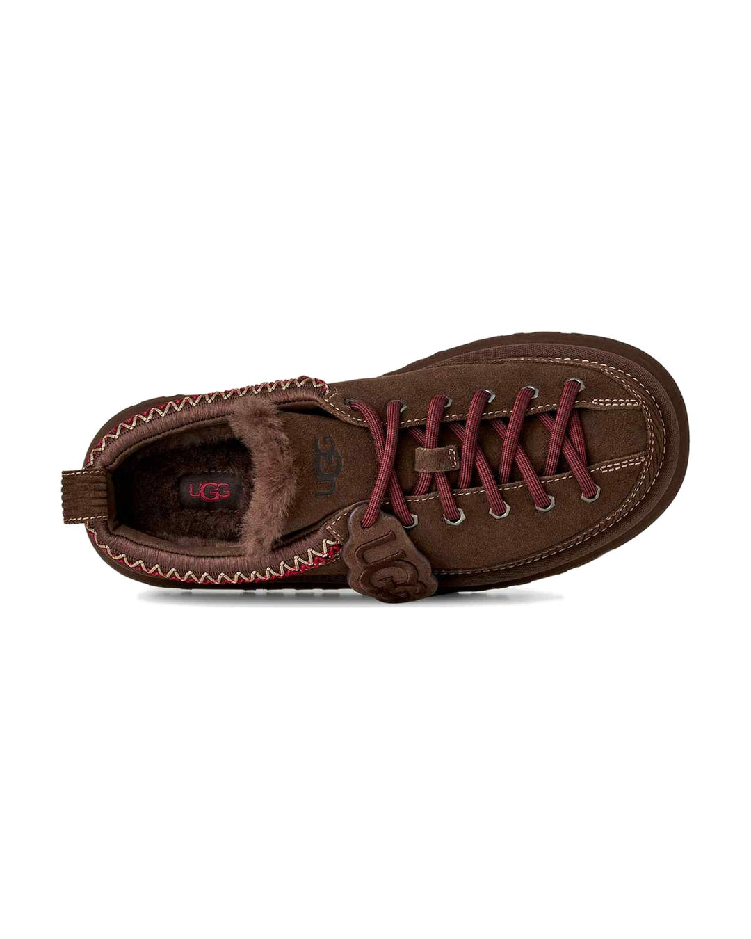 UGG WOMEN'S HERITAGE LACE-UP SLIPPER BURNT CEDAR