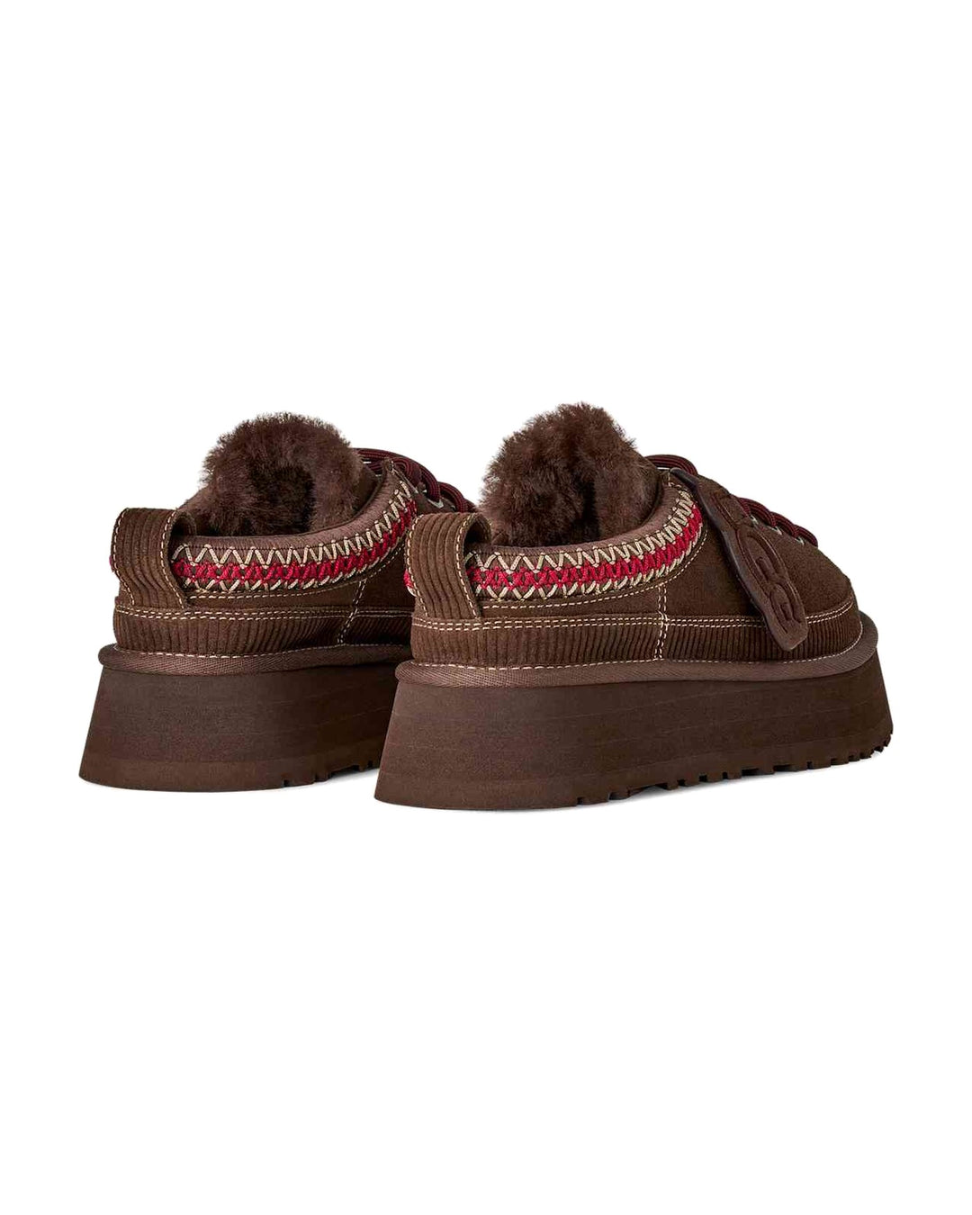 UGG WOMEN'S HERITAGE LACE-UP SLIPPER BURNT CEDAR