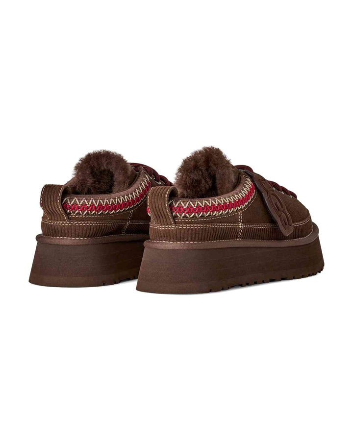 UGG WOMEN'S HERITAGE LACE-UP SLIPPER BURNT CEDAR