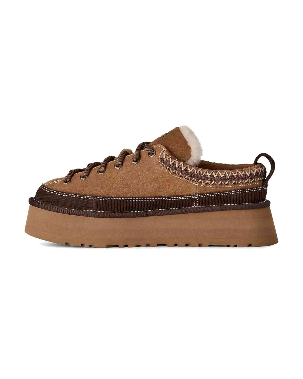 UGG WOMEN'S HERITAGE LACE-UP SLIPPER CHESTNUT