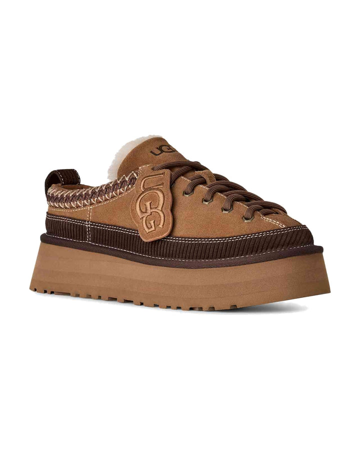 UGG WOMEN'S HERITAGE LACE-UP SLIPPER CHESTNUT