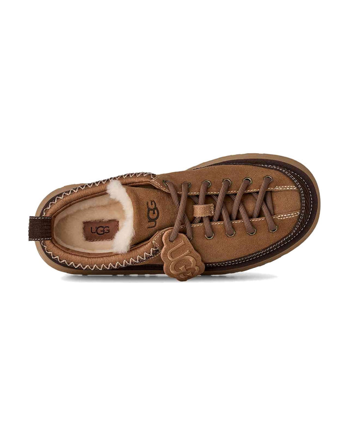 UGG WOMEN'S HERITAGE LACE-UP SLIPPER CHESTNUT