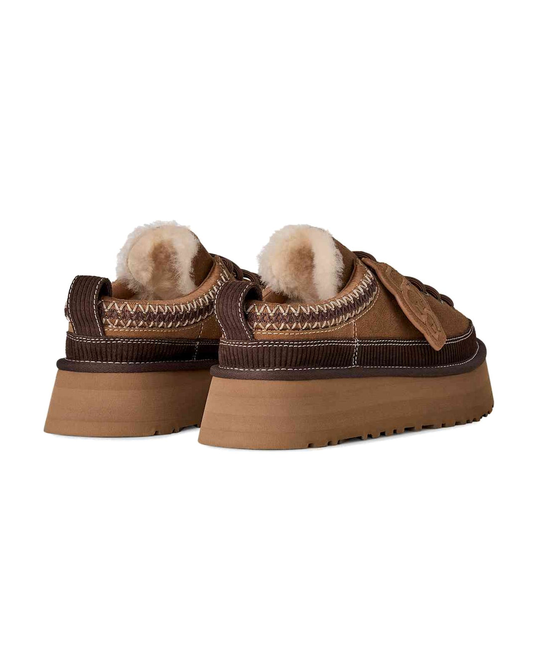 UGG WOMEN'S HERITAGE LACE-UP SLIPPER CHESTNUT