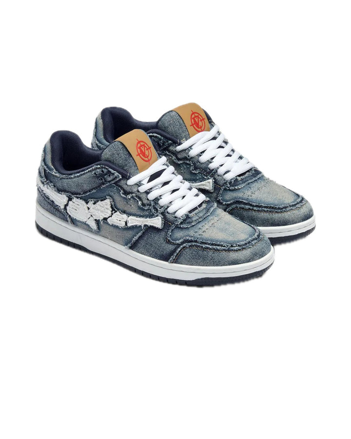 VICINITY UNISEX AKIMBO LOWS SERGE BLUES - סניקרס וויסיניטי אקימבו לואו ג׳ינס כחול יוניסקס - תמונה 3
