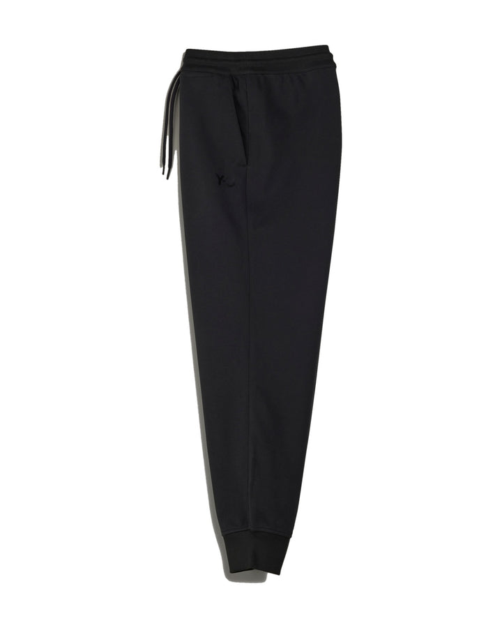 Y-3 MEN'S FRENCH TERRY CUFFED PANTS BLACK - מכנס טרנינג Y-3 שחור לגברים - תמונה 1