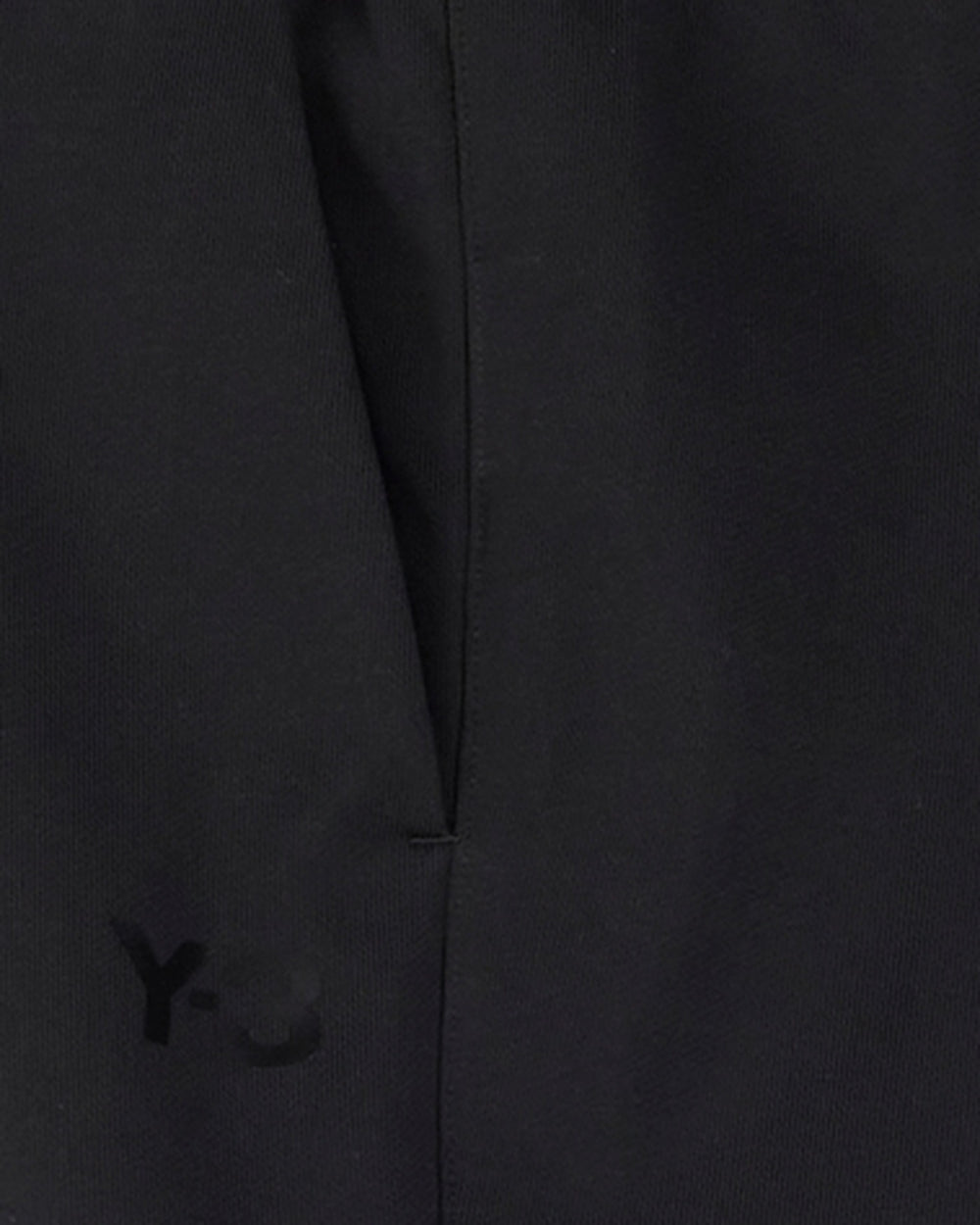 Y-3 MEN'S FRENCH TERRY CUFFED PANTS BLACK - מכנס טרנינג Y-3 שחור לגברים - תמונה 2