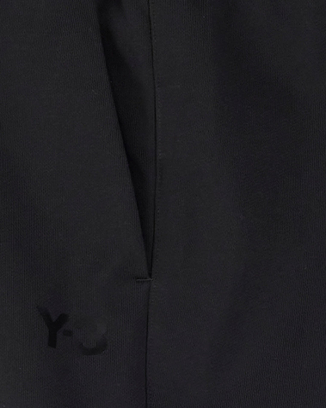 Y-3 MEN'S FRENCH TERRY CUFFED PANTS BLACK - מכנס טרנינג Y-3 שחור לגברים - תמונה 2