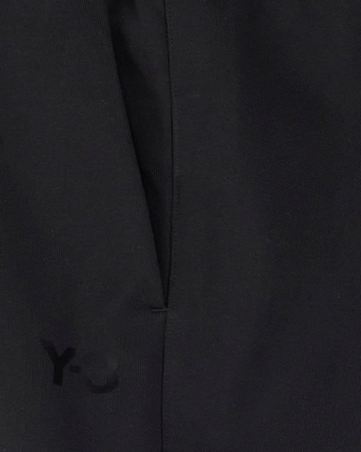 Y-3 MEN'S FRENCH TERRY CUFFED PANTS BLACK - מכנס טרנינג Y-3 שחור לגברים - תמונה 2
