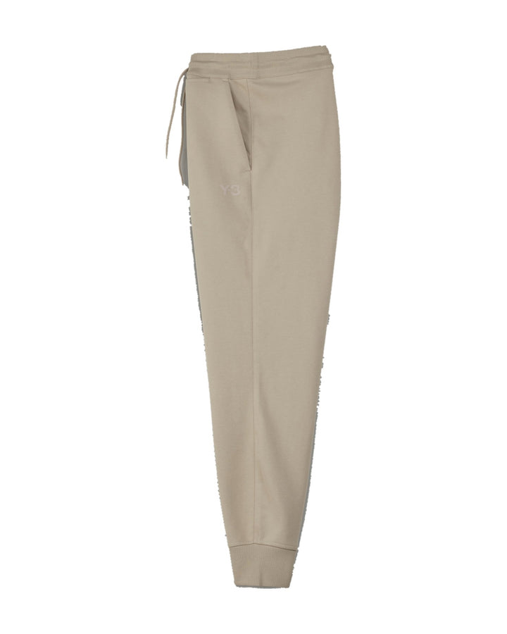 Y-3 MEN'S FRENCH TERRY CUFFED PANTS CLAY BROWN - מכנס טרנינג Y-3 בז׳ לגברים - תמונה 1