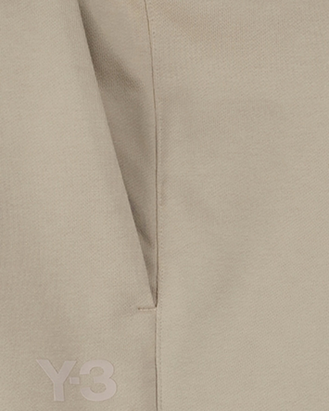 Y-3 MEN'S FRENCH TERRY CUFFED PANTS CLAY BROWN - מכנס טרנינג Y-3 בז׳ לגברים - תמונה 2