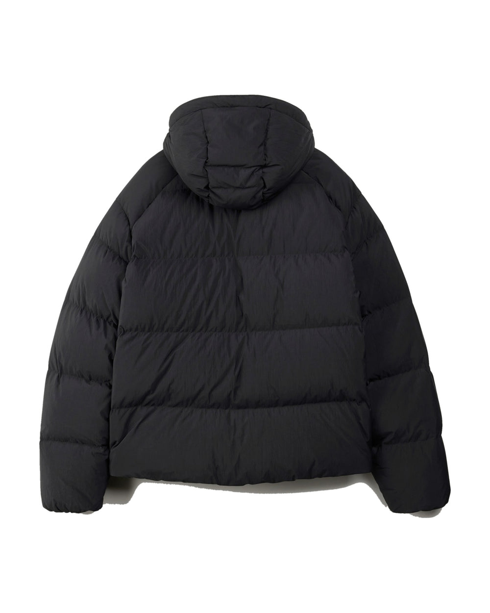 Y-3 MEN'S HOODED PUFFER JACKET BLACK - מעיל פוך עם כובע Y-3 שחור לגברים - תמונה 2