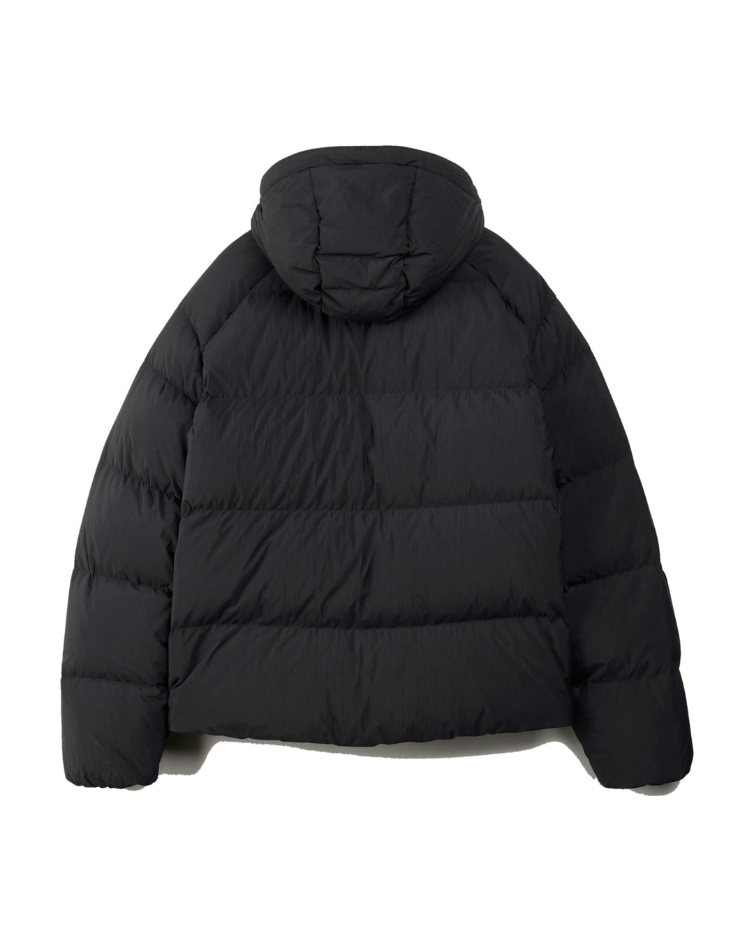 Y-3 MEN'S HOODED PUFFER JACKET BLACK - מעיל פוך עם כובע Y-3 שחור לגברים - תמונה 2