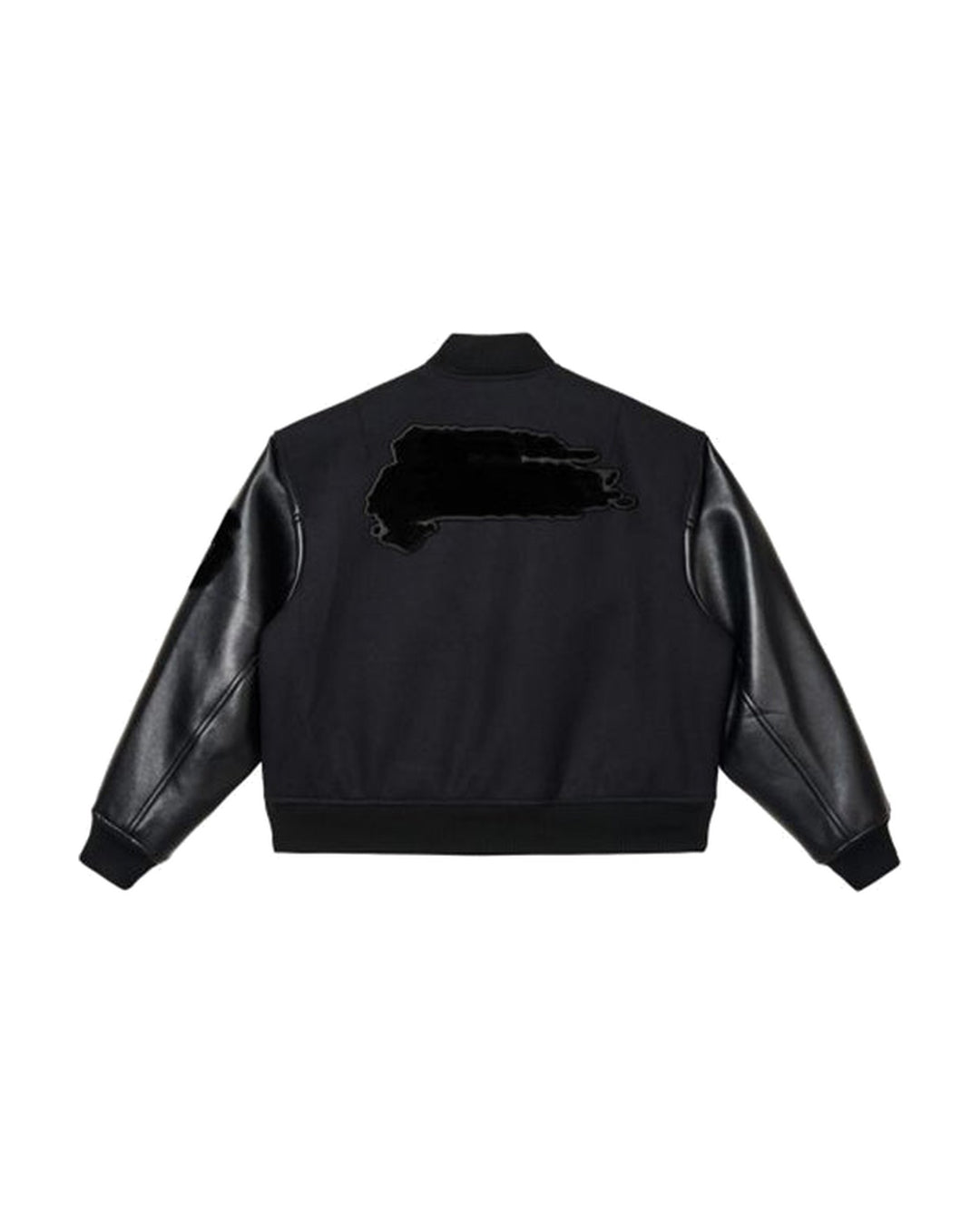 Y-3 UNISEX LETTERMAN JACKET BLACK - ג׳קט קולג׳ Y-3 לטרמן שחור יוניסקס - תמונה 2