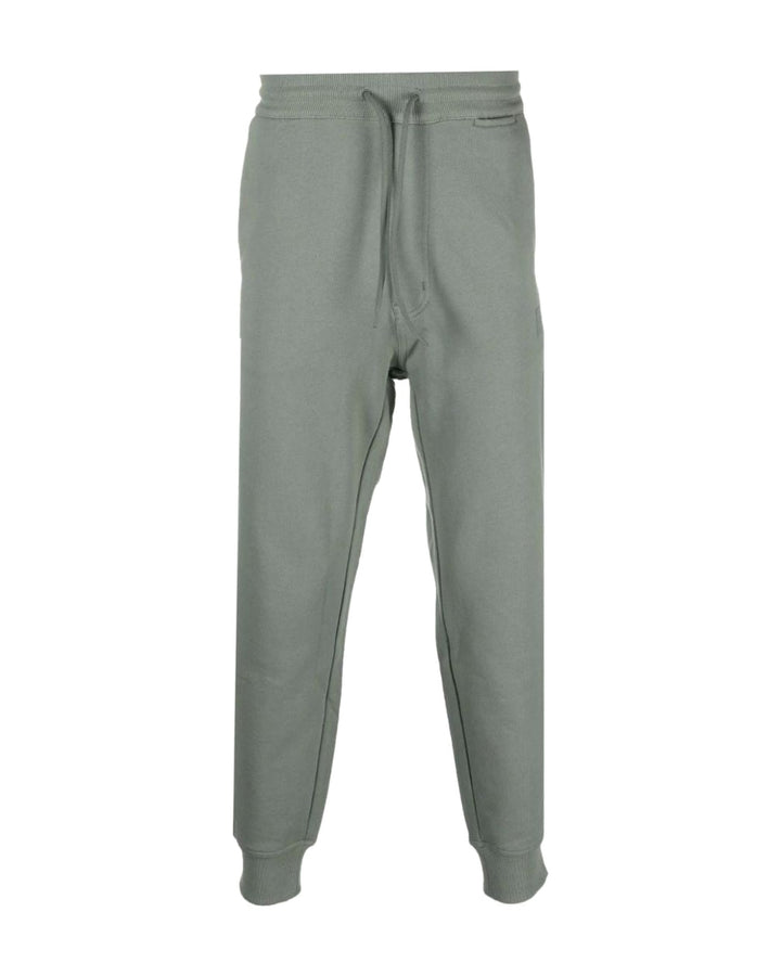 Y-3 MEN'S ORGANIC COTTON TERRY CUFFED PANTS STONE GREEN - מכנס טרנינג Y-3 ירוק אבן לגברים - תמונה 1