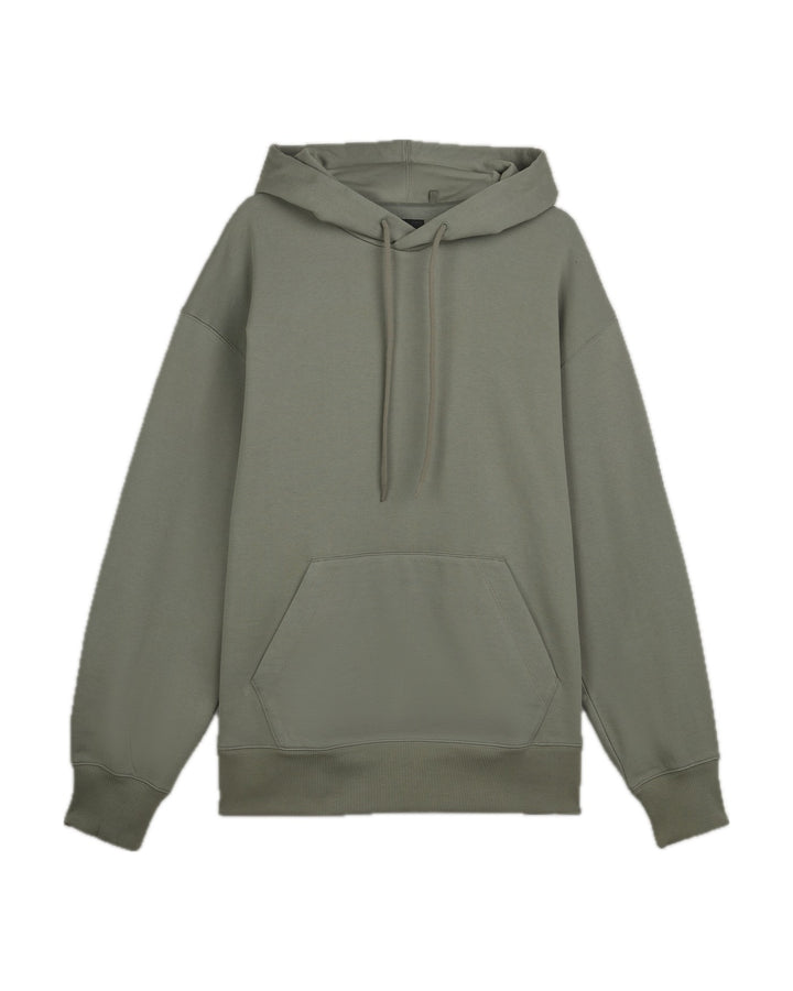 Y-3 UNISEX ORGANIC COTTON TERRY HOODIE STONE GREEN - קפוצ׳ון Y-3 ירוק אבן יוניסקס - תמונה 1