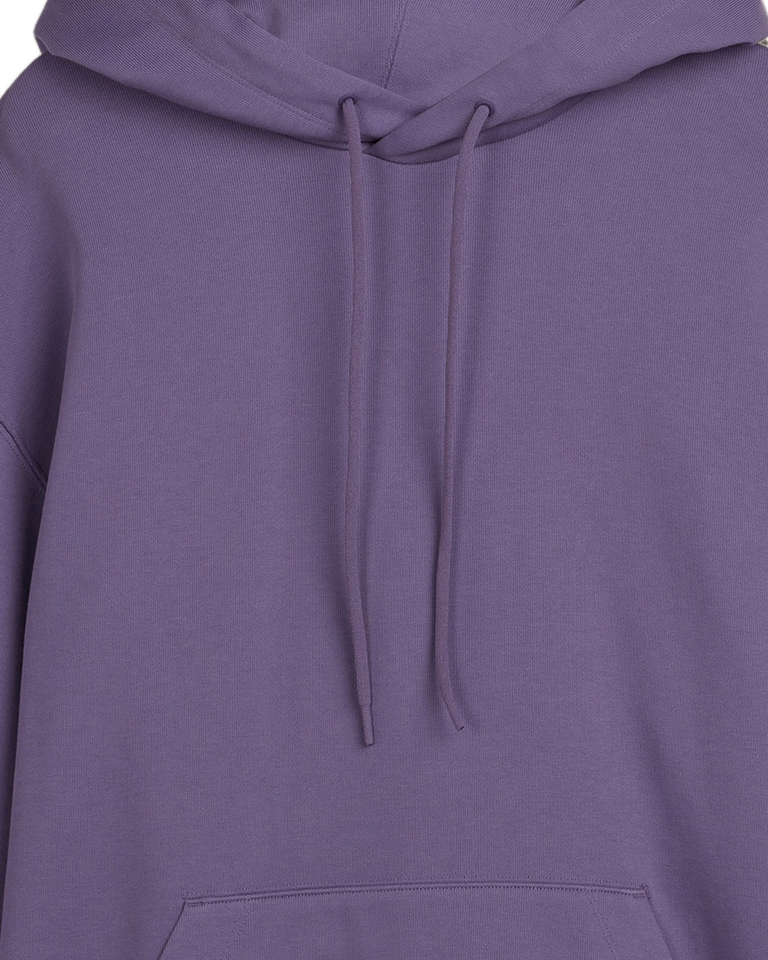 Y-3 UNISEX ORGANIC COTTON TERRY HOODIE TECH PURPLE - קפוצ׳ון Y-3 סגול יוניסקס - תמונה 2