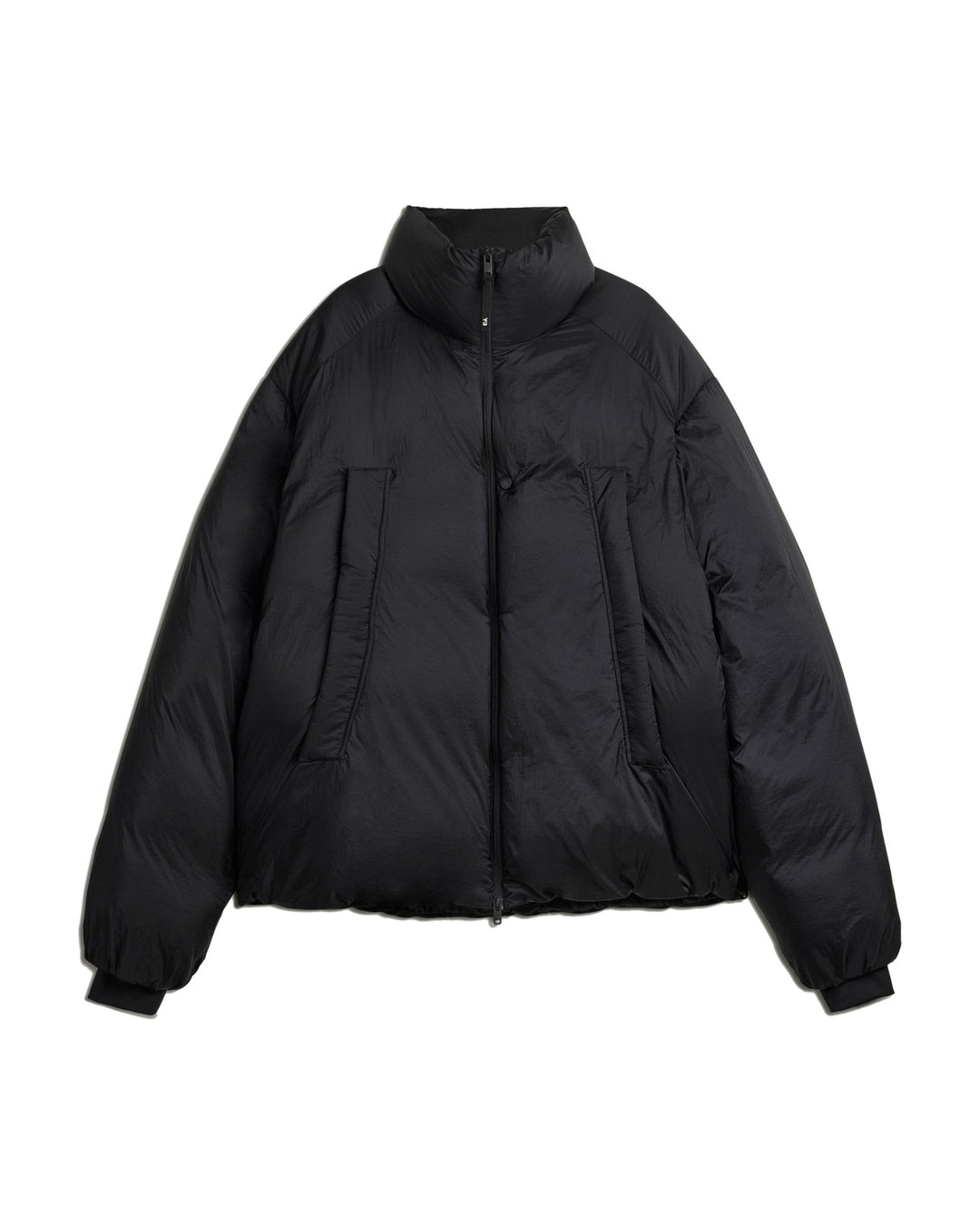 Y-3 MEN'S PUFFER JACKET BLACK - מעיל פוך Y-3 צווארון גבוה שחור לגברים - תמונה 1