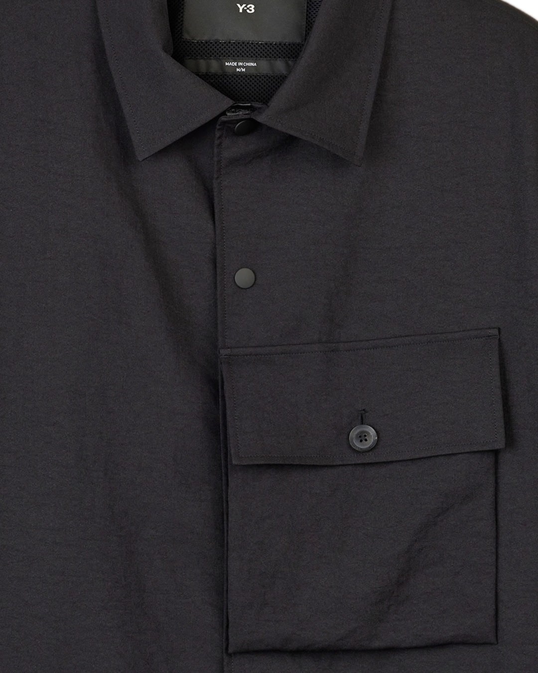 Y-3 MEN'S SPORT UNIFORM COACH JACKET BLACK - ג׳קט מאמן Y-3 שחור לגברים - תמונה 2